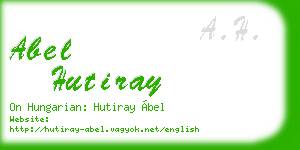 abel hutiray business card