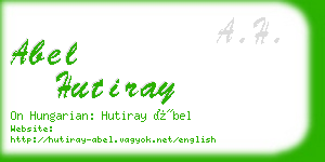 abel hutiray business card